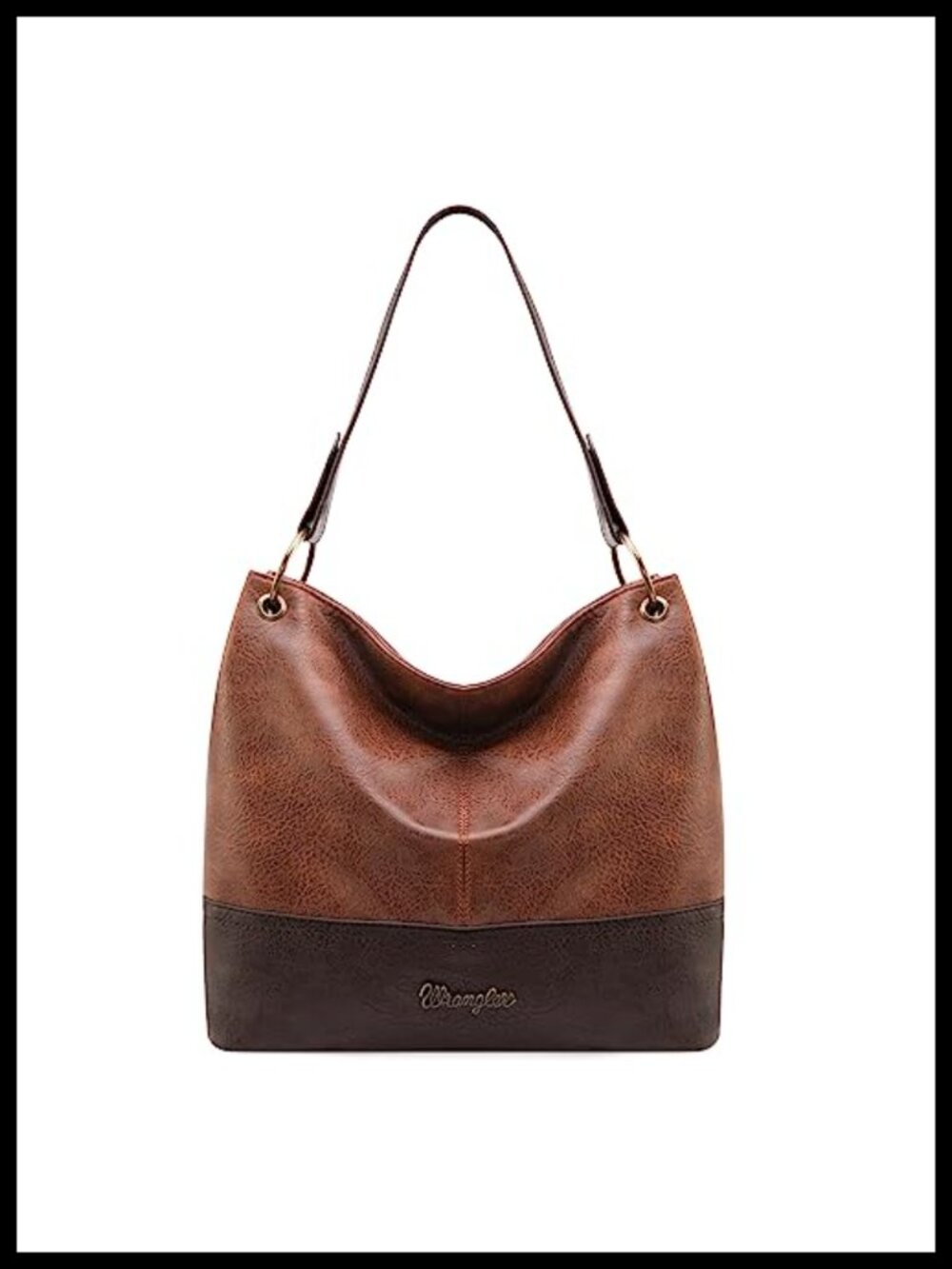 Vegan Leather Hobo Bag Top Handle Shoulder Purse Wide Strap